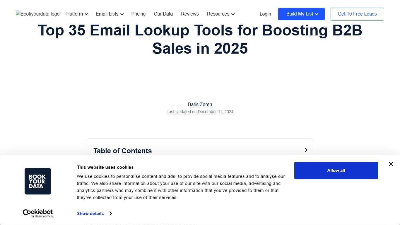 Top 35 Email Lookup Tools for Boosting B2B Sales in 2025